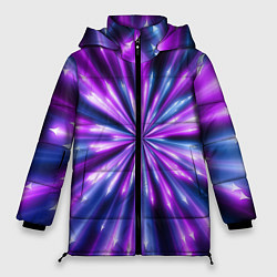 Куртка зимняя женская Неоновые стрелы, цвет: 3D-черный