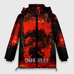 Куртка зимняя женская DARK SOULS GAME STORY, цвет: 3D-красный