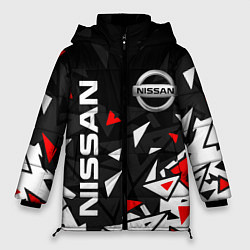 Куртка зимняя женская NISSAN НИССАН ОСКОЛКИ, цвет: 3D-черный
