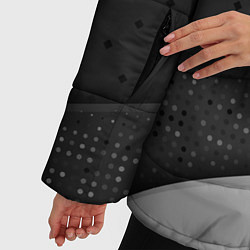 Куртка зимняя женская 3D luxury style silver black, цвет: 3D-черный — фото 2