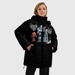 Куртка зимняя женская Любовь, Смерть & Роботы, цвет: 3D-черный — фото 2