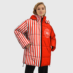 Куртка зимняя женская Сборная Дании, цвет: 3D-красный — фото 2