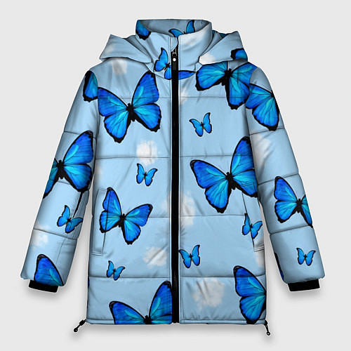 Женская зимняя куртка Бабочки Моргенштерна / 3D-Красный – фото 1