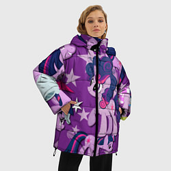 Куртка зимняя женская Twilight Sparkle, цвет: 3D-черный — фото 2