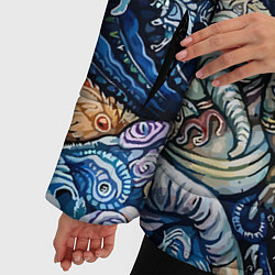 Куртка зимняя женская Indian Ocean psychedelics, цвет: 3D-черный — фото 2