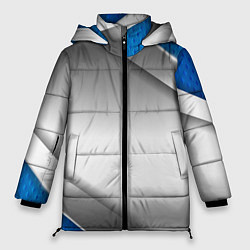 Куртка зимняя женская 3D СЕРЕБРО BLUE LINES, цвет: 3D-черный