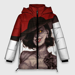 Куртка зимняя женская Леди Димитреску из Резидента, цвет: 3D-красный