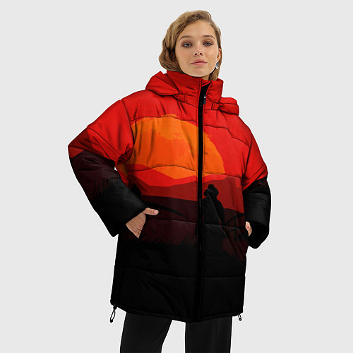 Женская зимняя куртка RDR2 / 3D-Черный – фото 3