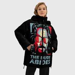 Куртка зимняя женская The Dude Abides Лебовски, цвет: 3D-красный — фото 2