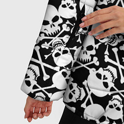 Куртка зимняя женская Смерть, цвет: 3D-черный — фото 2
