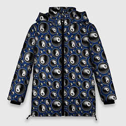 Куртка зимняя женская Бильярд 8, цвет: 3D-черный