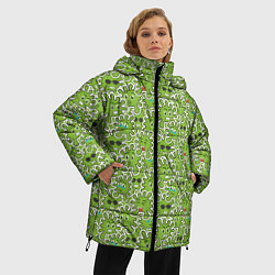 Куртка зимняя женская КоронаВирус, цвет: 3D-черный — фото 2