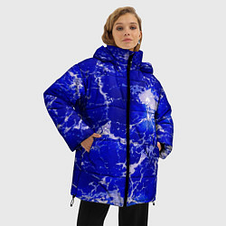 Куртка зимняя женская Морские волны!, цвет: 3D-черный — фото 2