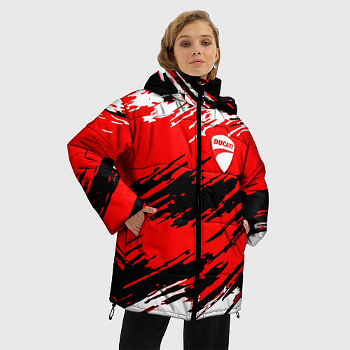Женская зимняя куртка DUCATI ДУКАТИ / 3D-Черный – фото 3