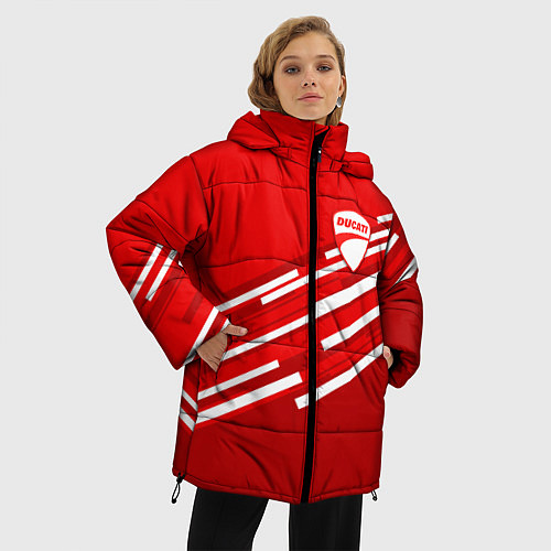 Женская зимняя куртка DUCATI ДУКАТИ / 3D-Черный – фото 3