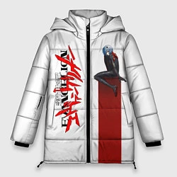 Куртка зимняя женская EVANGELION ПИЛОТ EVA, цвет: 3D-черный