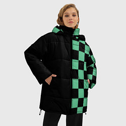 Куртка зимняя женская КОСТЮМ TANJIRO KAMADO ТАНДЖИРО, цвет: 3D-черный — фото 2
