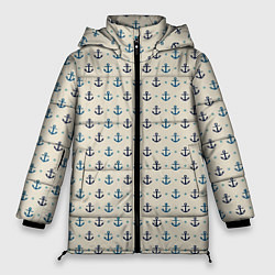 Женская зимняя куртка ВМФ Якоря