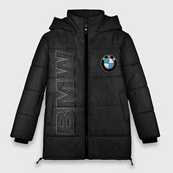 Куртка зимняя женская BMW LOGO AND INSCRIPTION, цвет: 3D-черный