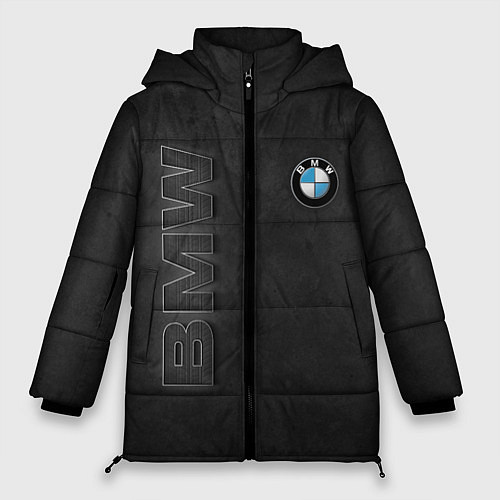 Женская зимняя куртка BMW LOGO AND INSCRIPTION / 3D-Красный – фото 1