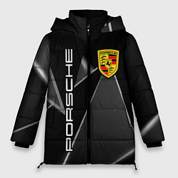 Куртка зимняя женская Порше Porsche, цвет: 3D-черный