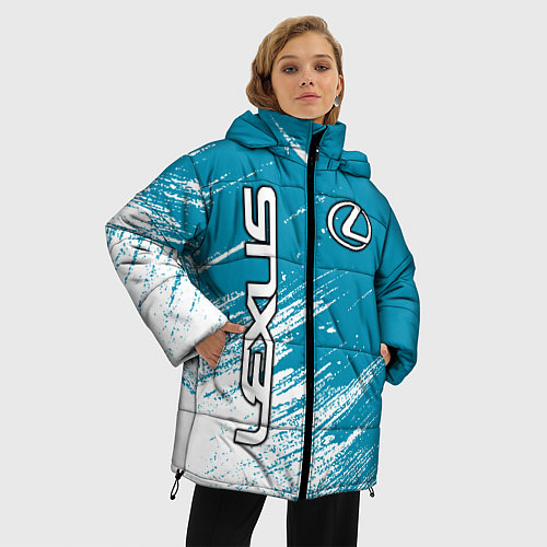 Женская зимняя куртка Лексус Lexus / 3D-Черный – фото 3