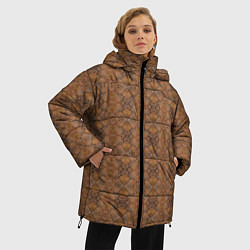 Куртка зимняя женская Деревянный паркет, цвет: 3D-черный — фото 2