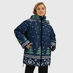 Куртка зимняя женская Зимняя ночь, цвет: 3D-светло-серый — фото 2