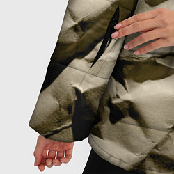 Куртка зимняя женская Мягкая мятая бумага, цвет: 3D-черный — фото 2