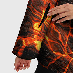 Куртка зимняя женская Горящая лава, цвет: 3D-черный — фото 2