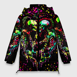 Куртка зимняя женская Адская любовь, цвет: 3D-черный