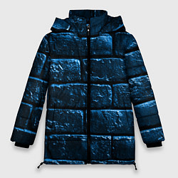 Куртка зимняя женская Неоновая, кирпичная стена, цвет: 3D-черный