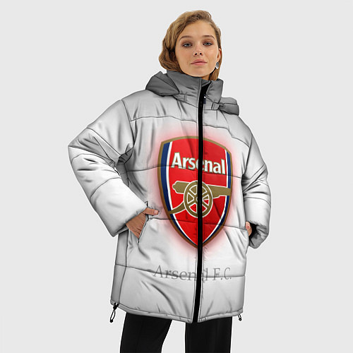 Женская зимняя куртка F C Arsenal / 3D-Черный – фото 3