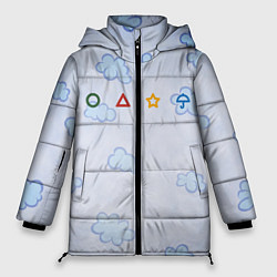 Куртка зимняя женская Ojingeo geim - Облака, цвет: 3D-черный