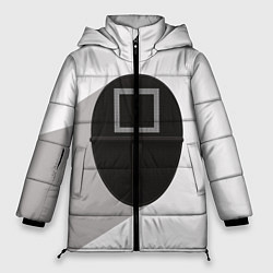 Женская зимняя куртка Игра в кальмара: Маска квадрат