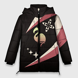Куртка зимняя женская Flatingo & GameDev, цвет: 3D-черный