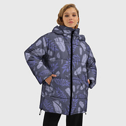 Куртка зимняя женская Зимняя абстракция, цвет: 3D-красный — фото 2