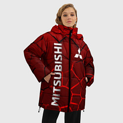 Куртка зимняя женская Митсубиси 3D плиты, цвет: 3D-черный — фото 2