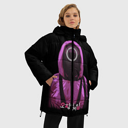 Куртка зимняя женская Squid Game Circle Guy, цвет: 3D-черный — фото 2