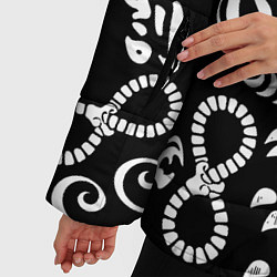 Куртка зимняя женская ТОКИЙСКИЕ МСТИТЕЛИ ЛОГОБОМБИНГ TOKYO REVENGERS LOG, цвет: 3D-черный — фото 2