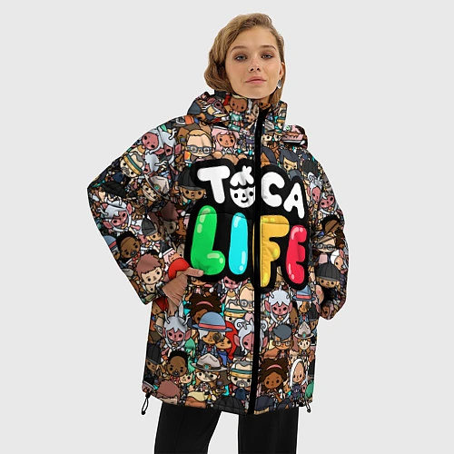 Женская зимняя куртка Toca Life / 3D-Черный – фото 3