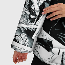 Куртка зимняя женская Магическая битва Jujutsu Kaisen манга, цвет: 3D-черный — фото 2