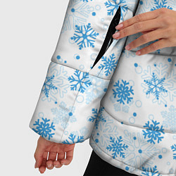 Куртка зимняя женская С Новым Годом дед мороз, цвет: 3D-черный — фото 2