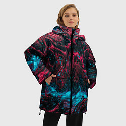 Куртка зимняя женская Смешение, цвет: 3D-светло-серый — фото 2