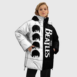 Куртка зимняя женская The Beatles черно - белый партер, цвет: 3D-черный — фото 2