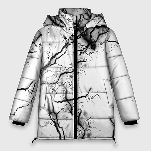 Женская зимняя куртка Нейронные связи / 3D-Красный – фото 1