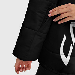 Куртка зимняя женская Черная Тойота Камри, цвет: 3D-светло-серый — фото 2
