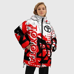 Куртка зимняя женская Toyota Тойота, цвет: 3D-черный — фото 2