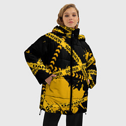 Куртка зимняя женская Лента DANGER, цвет: 3D-черный — фото 2