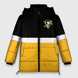 Куртка зимняя женская Питтсбург Пингвинз НХЛ, цвет: 3D-черный